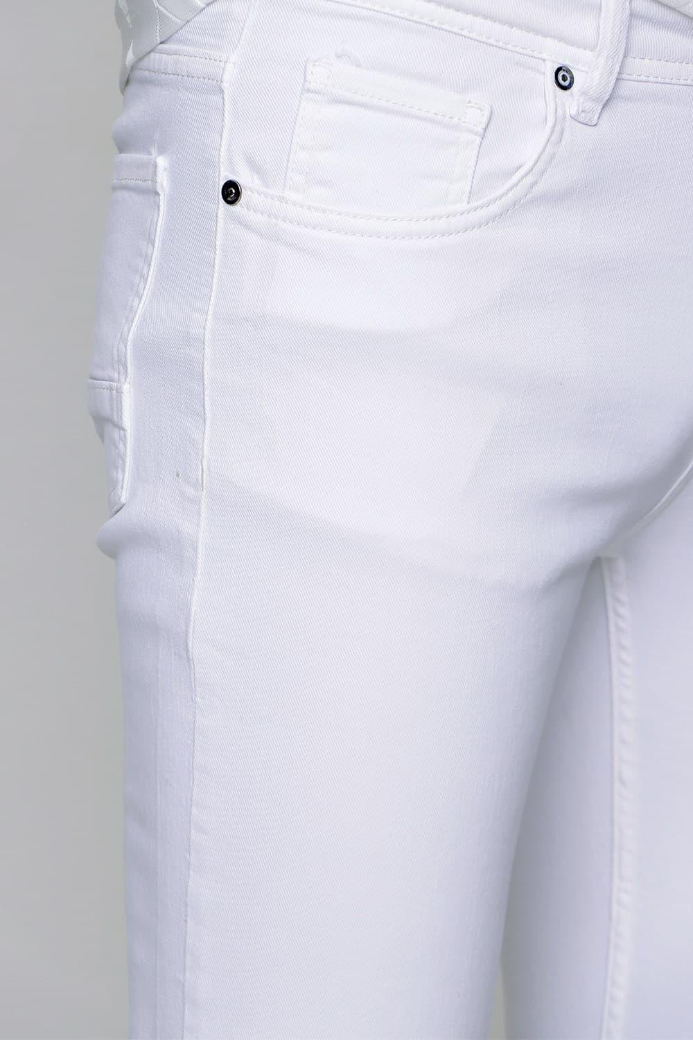 093 Beyaz Jean Pantolon