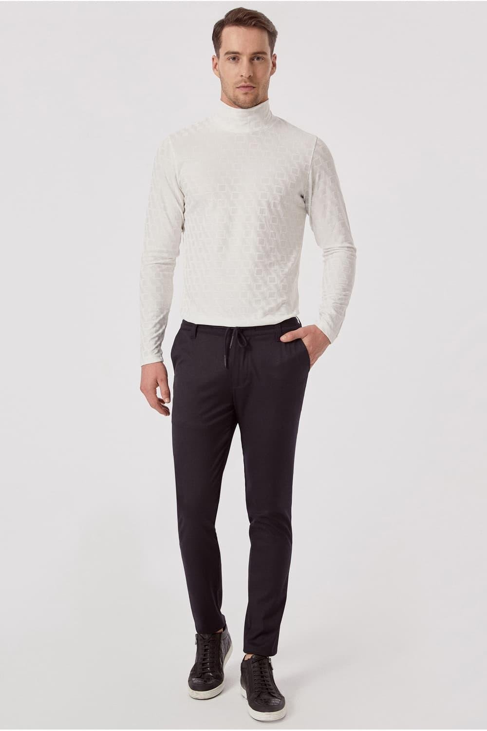 ATP 015 Rahat Kesim Lacivert Spor Pantolon
