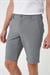 Bermuda 034 Slim Fit Beli Lastikli Gofre Pamuklu Casuel Gri Şort