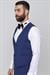 Black 034 Slim Fit Yelekli Çıkma Saten Yaka Parlement Damatlık Smokin Takım