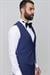 Black 034 Slim Fit Yelekli Çıkma Saten Yaka Parlement Damatlık Smokin Takım
