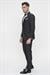 Black 060 Slim Fit Çıkma Saten Yaka Siyah Damatlık Smokin Takım