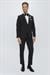 Black 061 Slim Fit Çıkma Saten Yaka Siyah Damatlık Smokin Takım