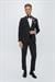 Black 061 Slim Fit Çıkma Saten Yaka Siyah Damatlık Smokin Takım