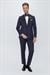Black 062 Slim Fit Çıkma Saten Yaka Lacivert Damatlık Smokin Takım