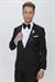 Black 062 Slim Fit Çıkma Saten Yaka Siyah Damatlık Smokin Takım