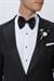 Black 062 Slim Fit Çıkma Saten Yaka Siyah Damatlık Smokin Takım