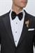 Black 066 Slim Fit Çıkma Saten Yaka Siyah Damatlık Smokin Takım