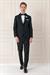 Black 074 Slim Fit Çıkma Saten Yaka Siyah Damatlık Smokin Takım