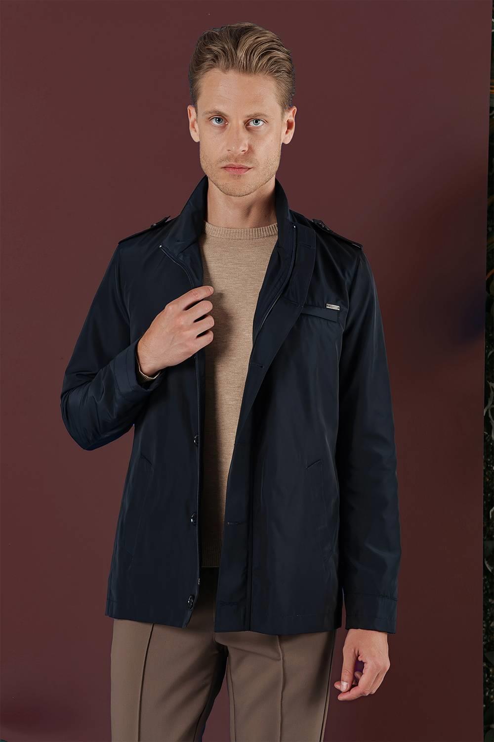 KA 077 Slim Fit Lacivert Spor Kaban_2
