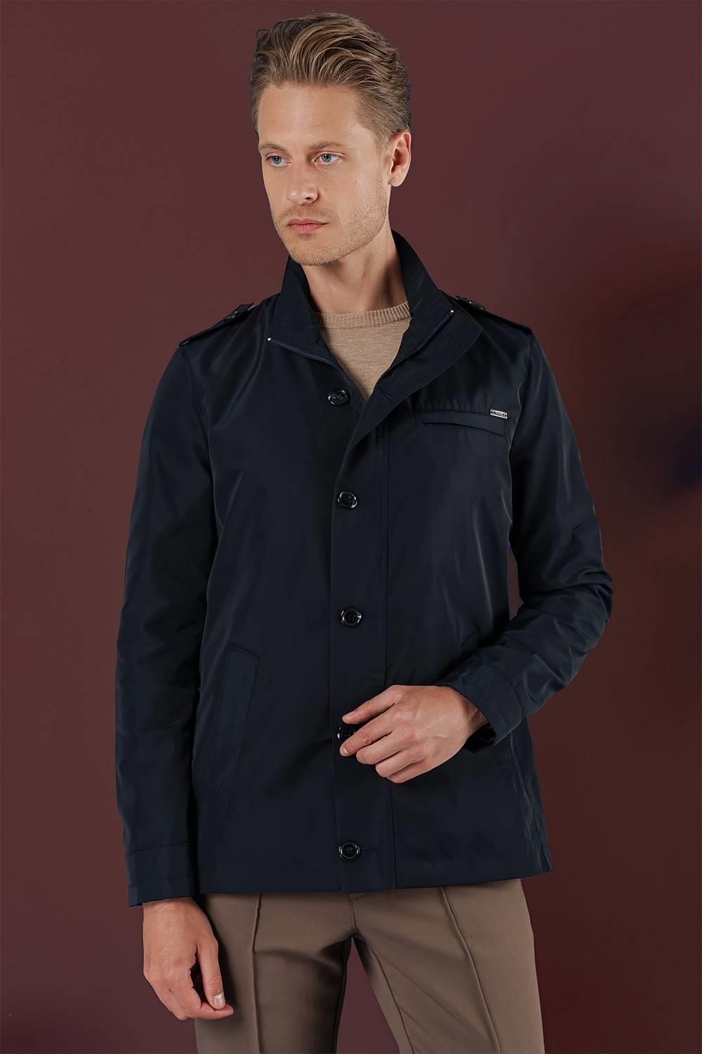 KA 077 Slim Fit Lacivert Spor Kaban_5