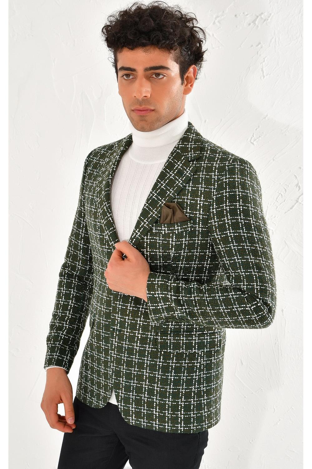 C 539 Slim Fit Haki Spor Ceket