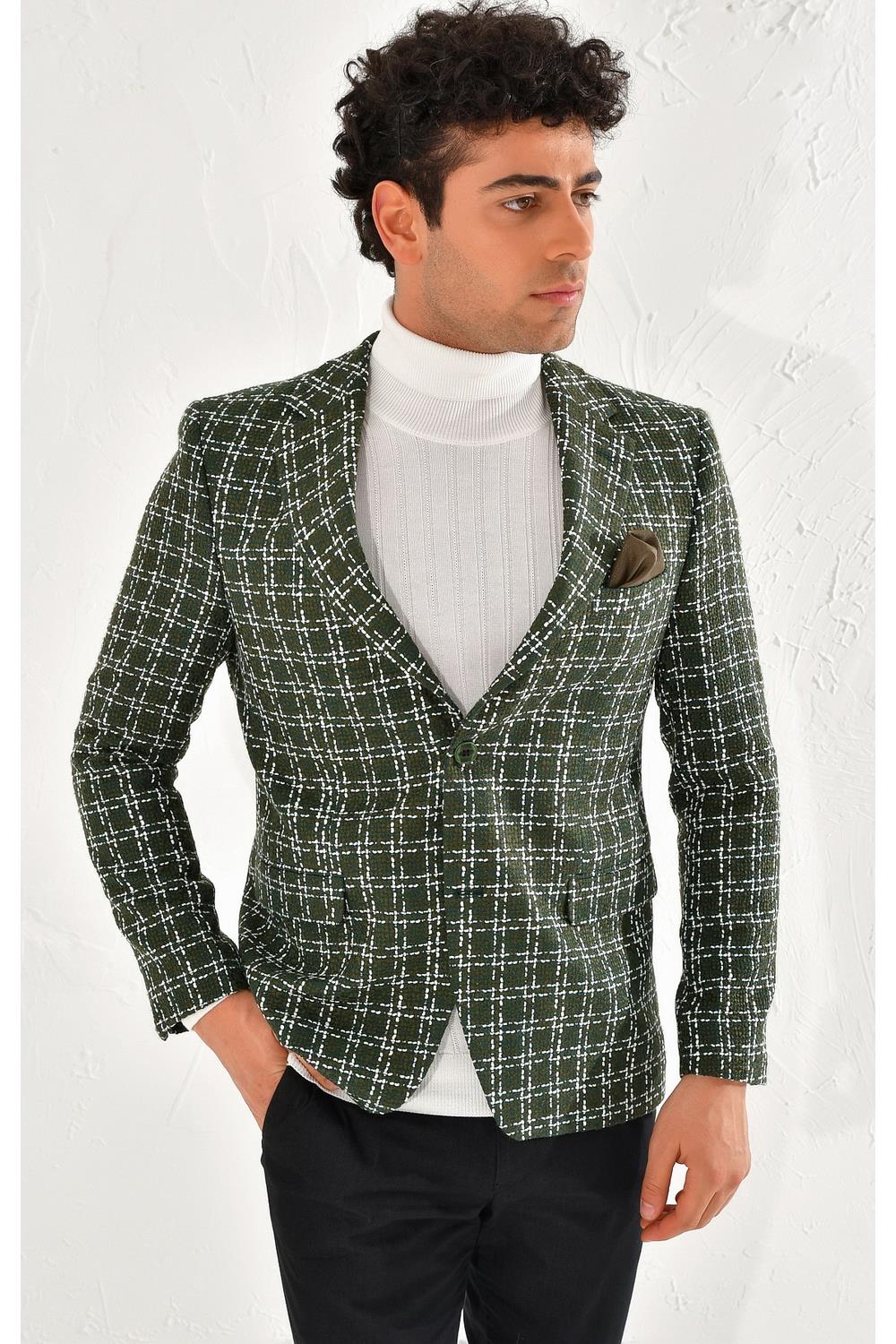 C 539 Slim Fit Haki Spor Ceket