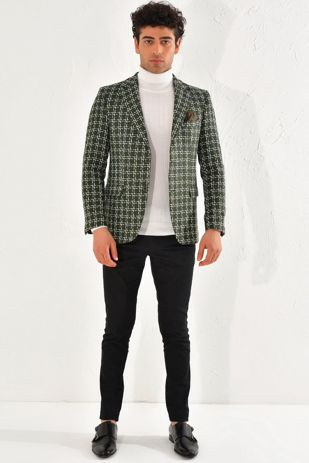 C 539 Slim Fit Haki Spor Ceket