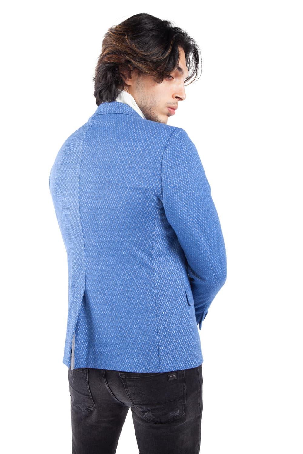 C 571 Slim Fit Gök Mavi Spor Ceket