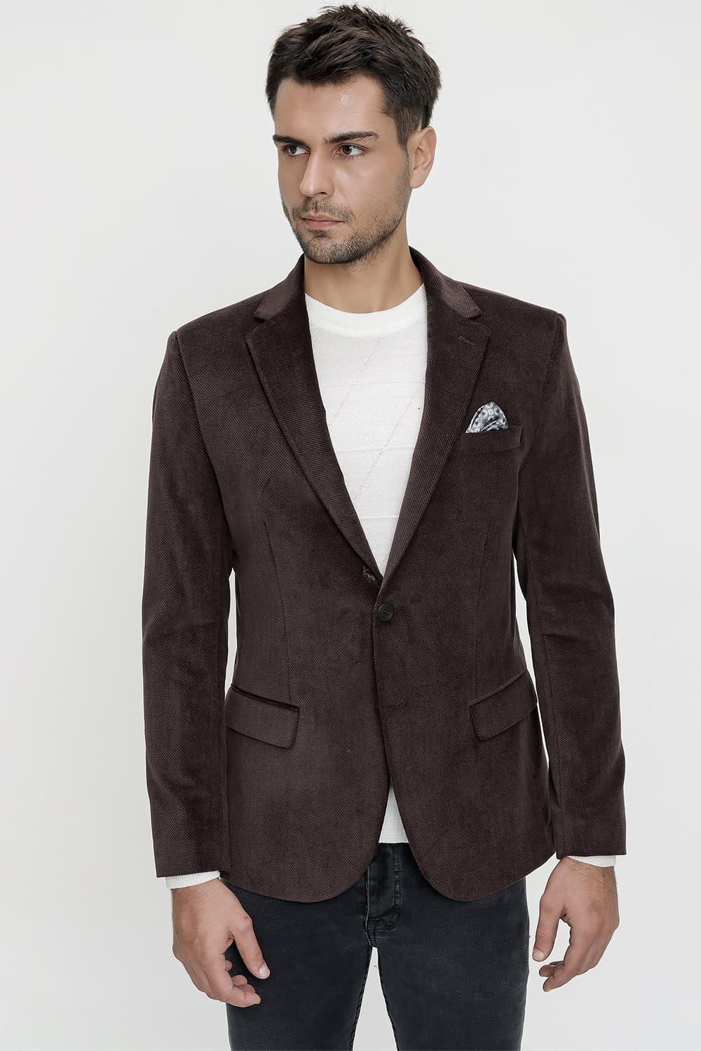 C 597 Slim Fit Kahve Spor Ceket