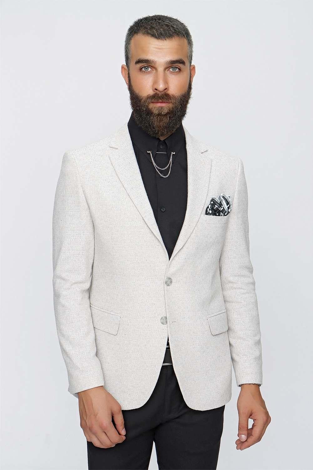 C 613 Slim Fit Taş Spor Ceket