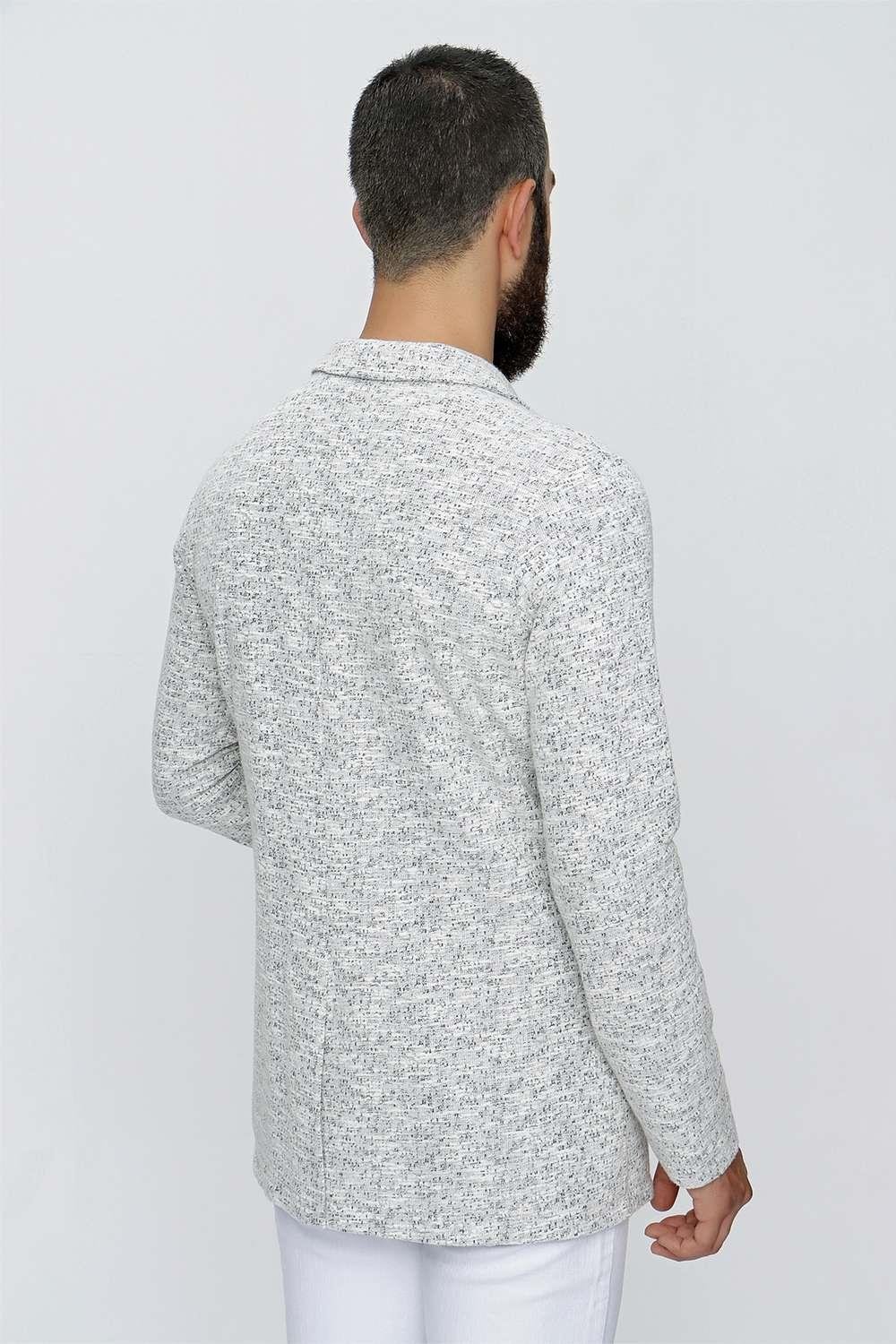 C 619 Slim Fit Krem Spor Ceket