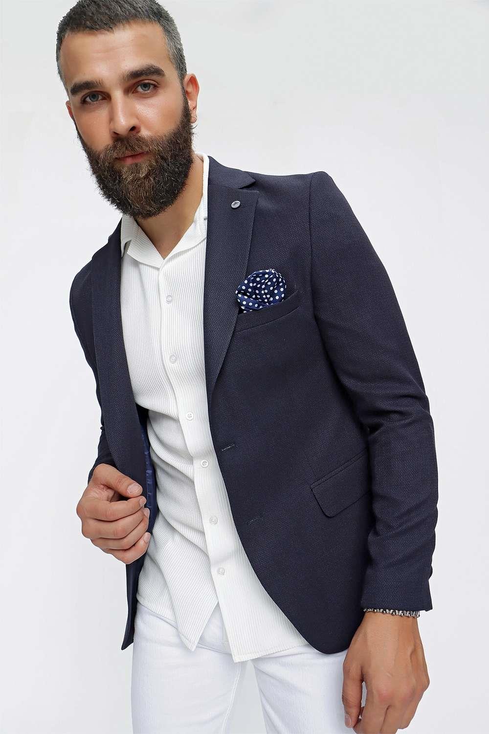 C 620 Slim Fit Lacivert Spor Ceket