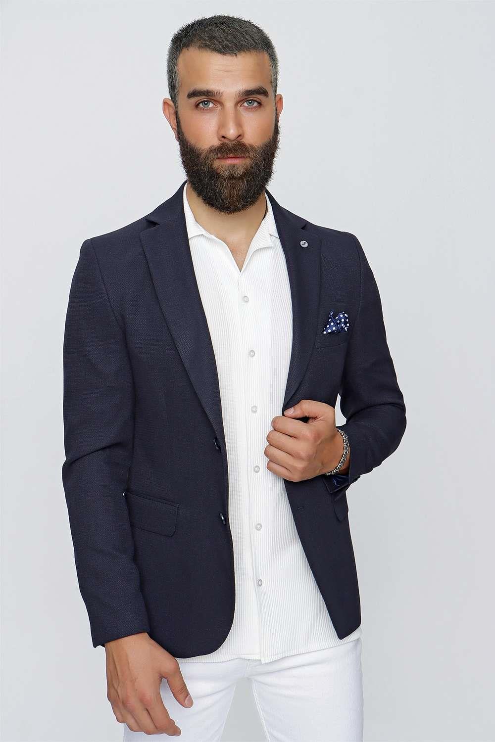 C 620 Slim Fit Lacivert Spor Ceket
