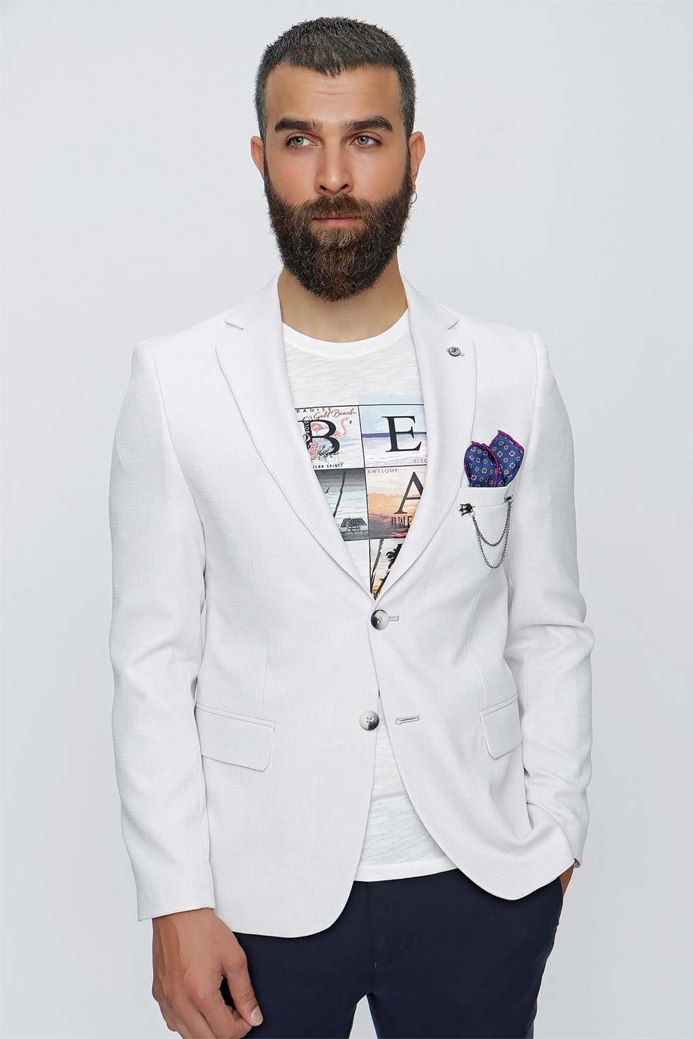 C 620 Slim Fit Taş Spor Ceket