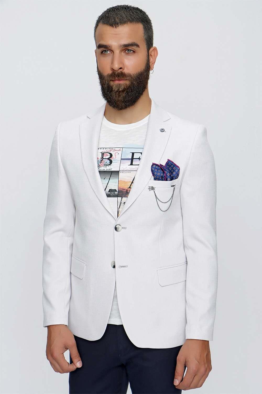 C 620 Slim Fit Taş Spor Ceket