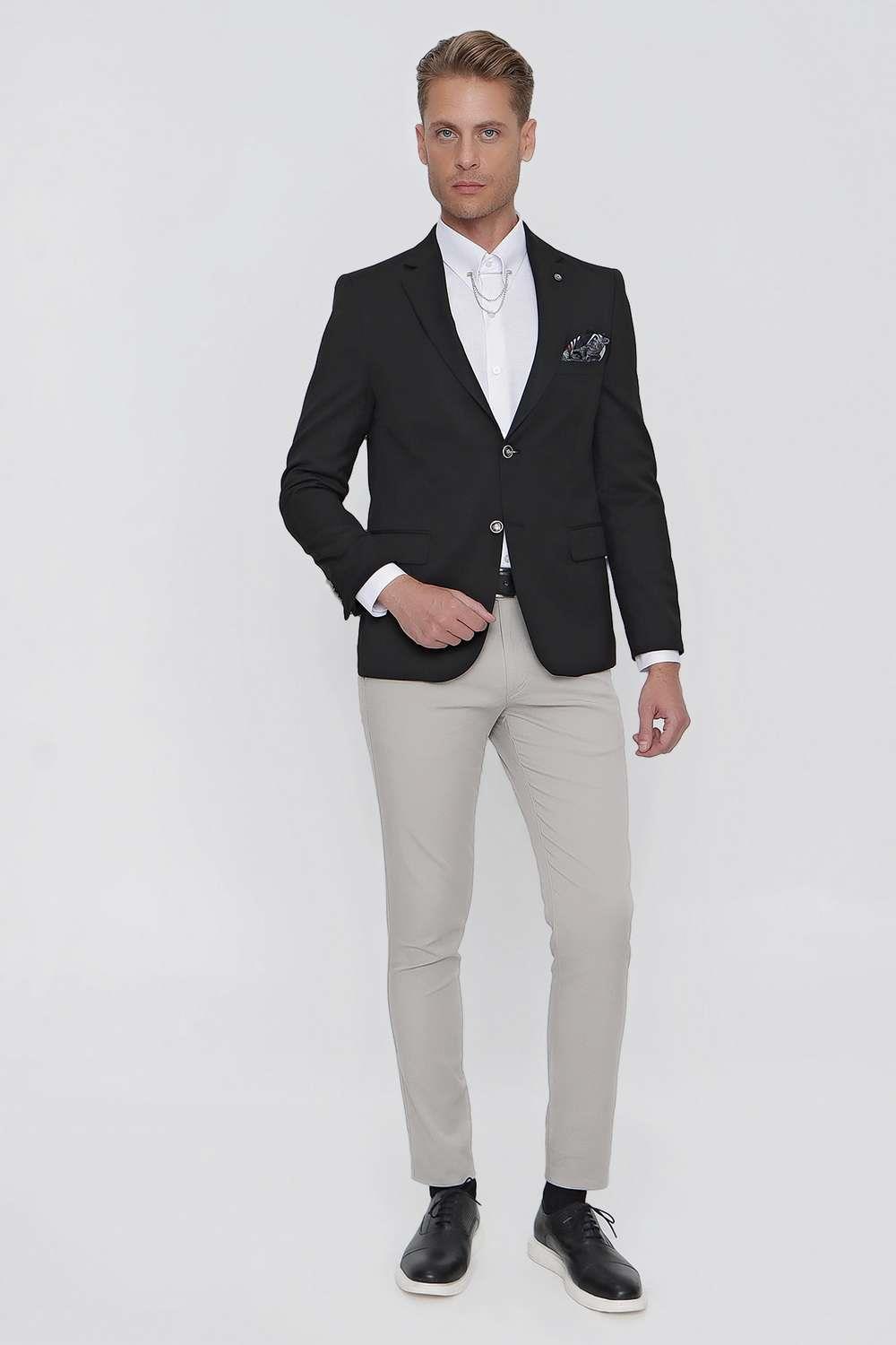 C 621 Slim Fit Siyah Spor Ceket