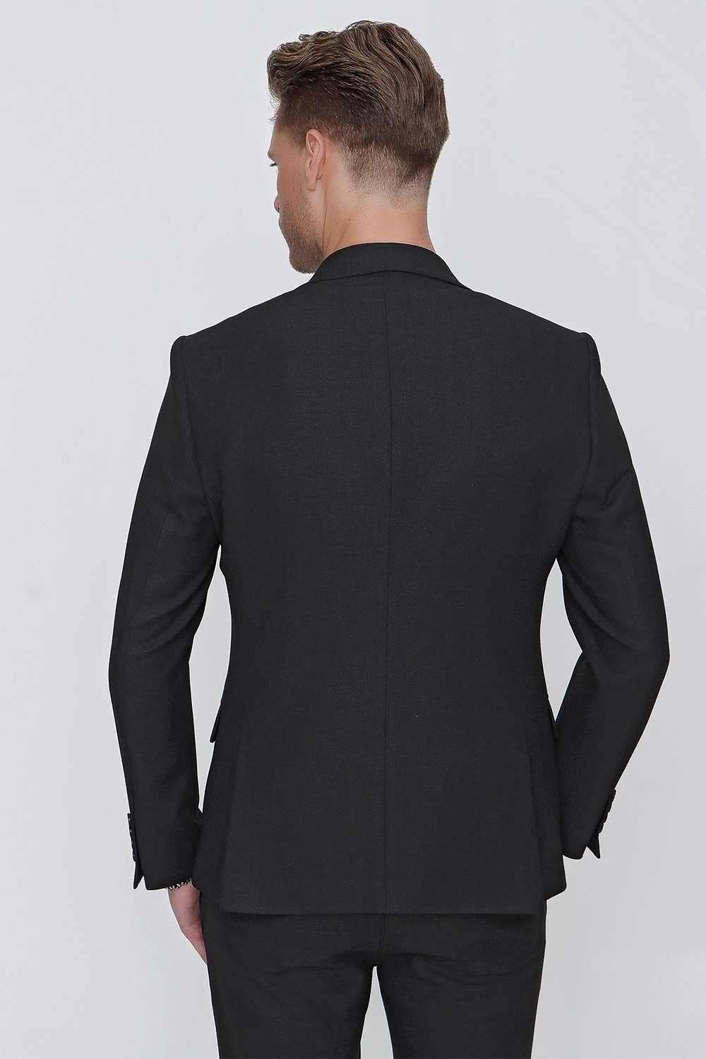 C 624 Slim Fit Siyah Spor Ceket
