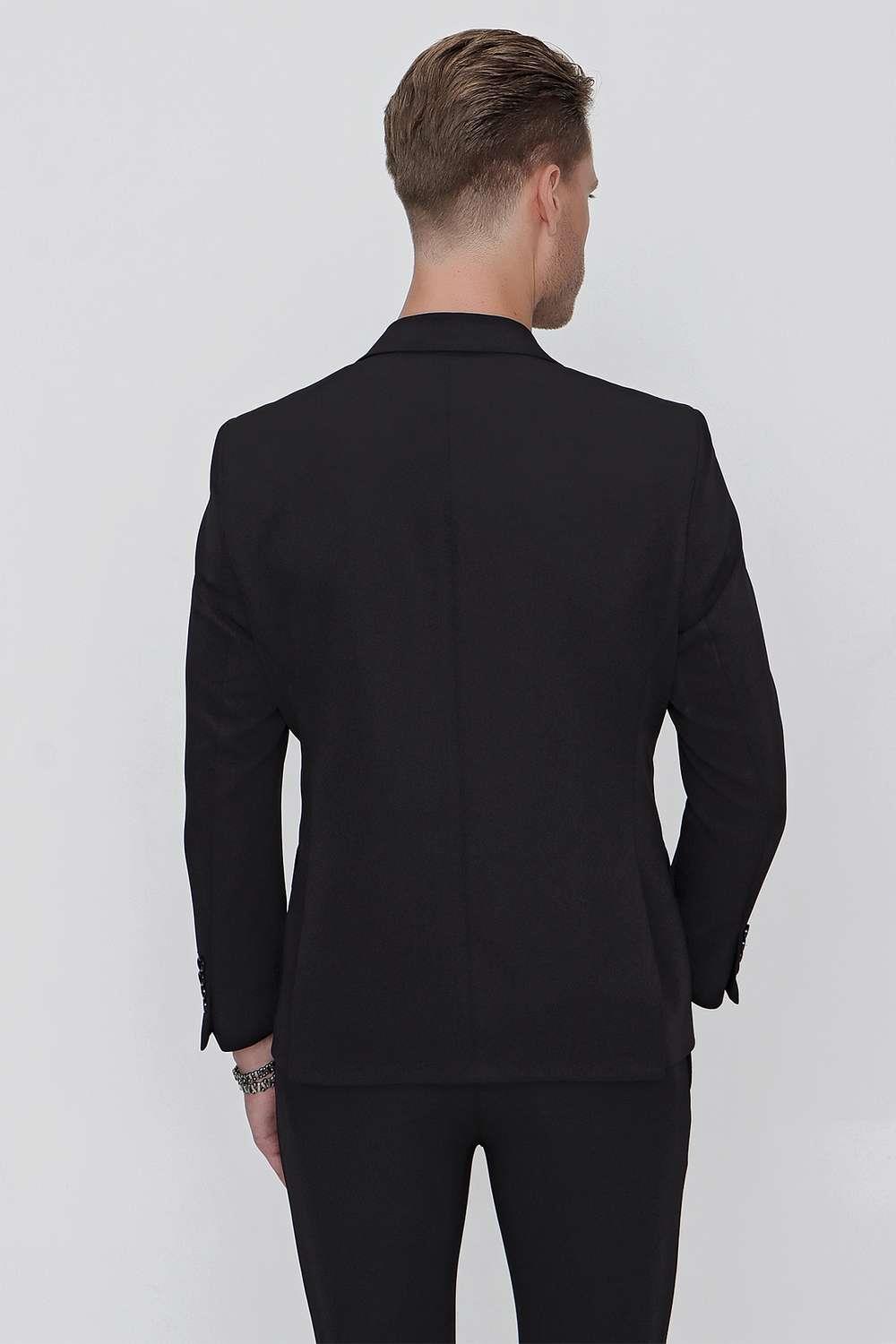 C 625 Slim Fit Siyah Spor Ceket