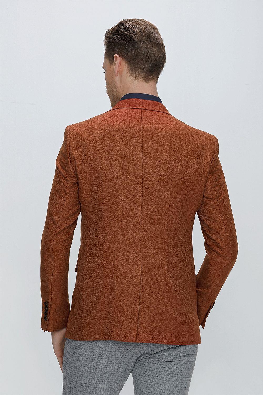 C 629 Slim Fit Taba Spor Ceket