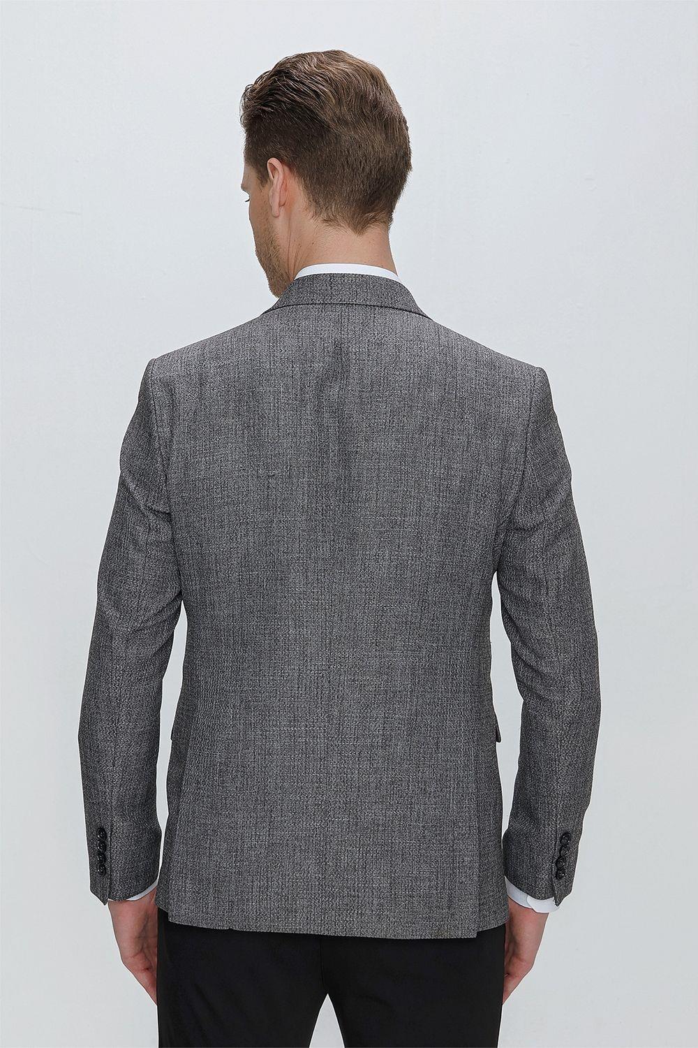 C 630 Slim Fit Gri Spor Ceket