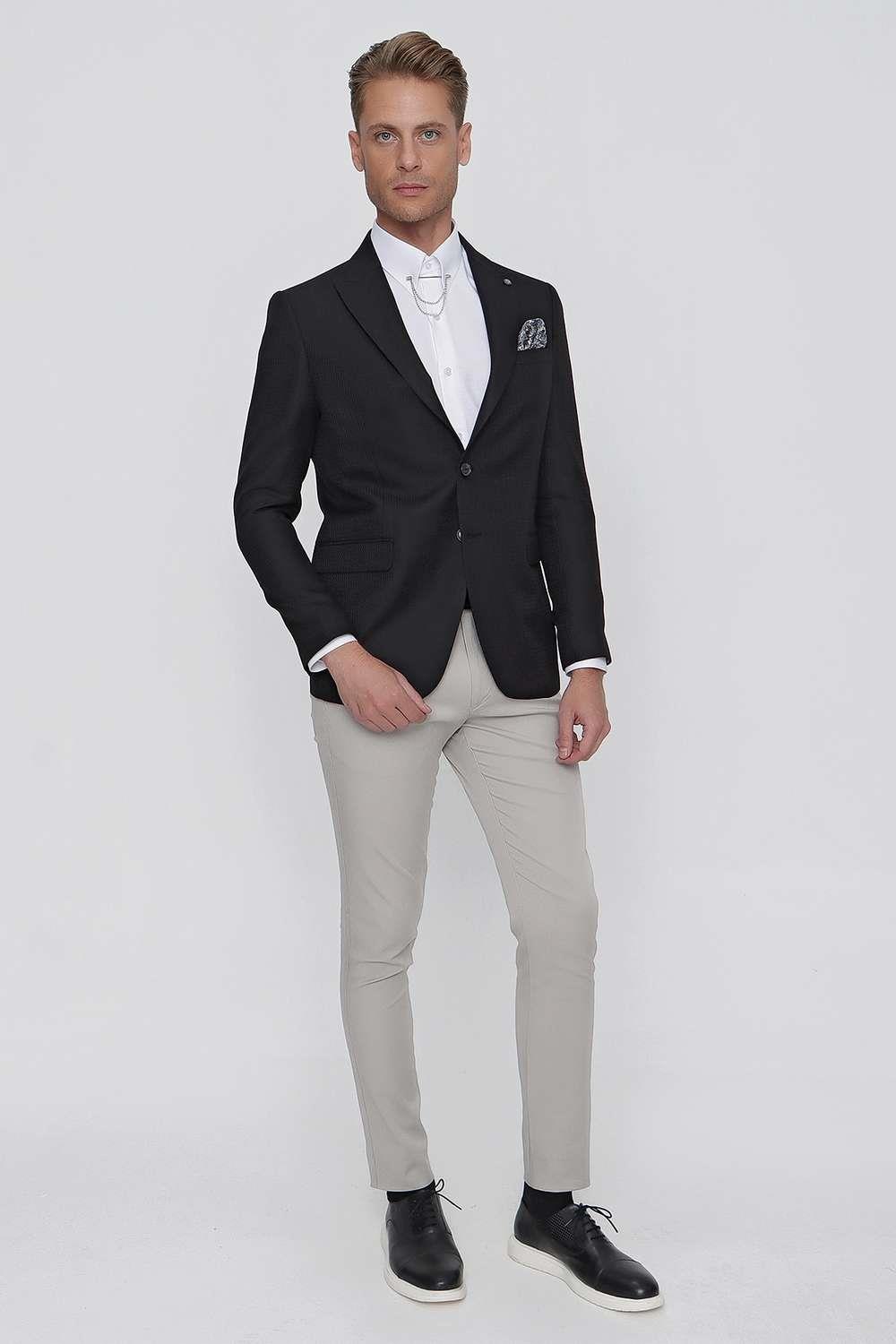 C 630 Slim Fit Siyah Spor Ceket