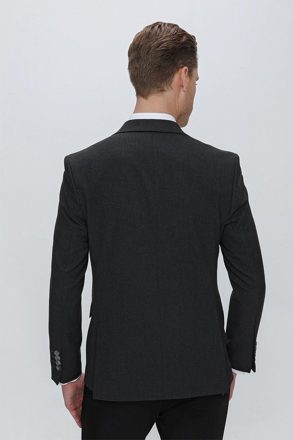 C 632 Slim Fit Antrasit Spor Ceket