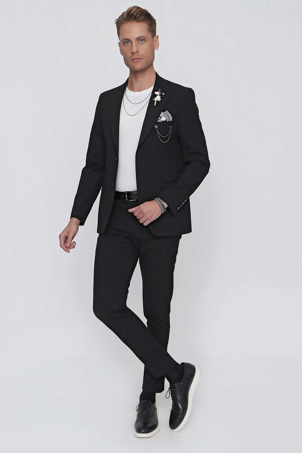 C 632 Slim Fit Siyah Spor Ceket