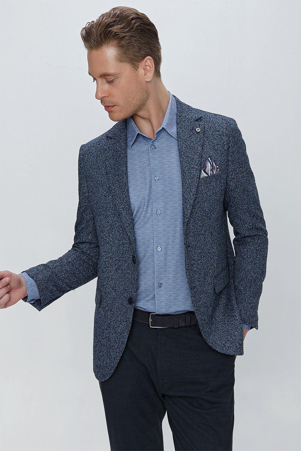 C 633 Slim Fit Lacivert Spor Ceket