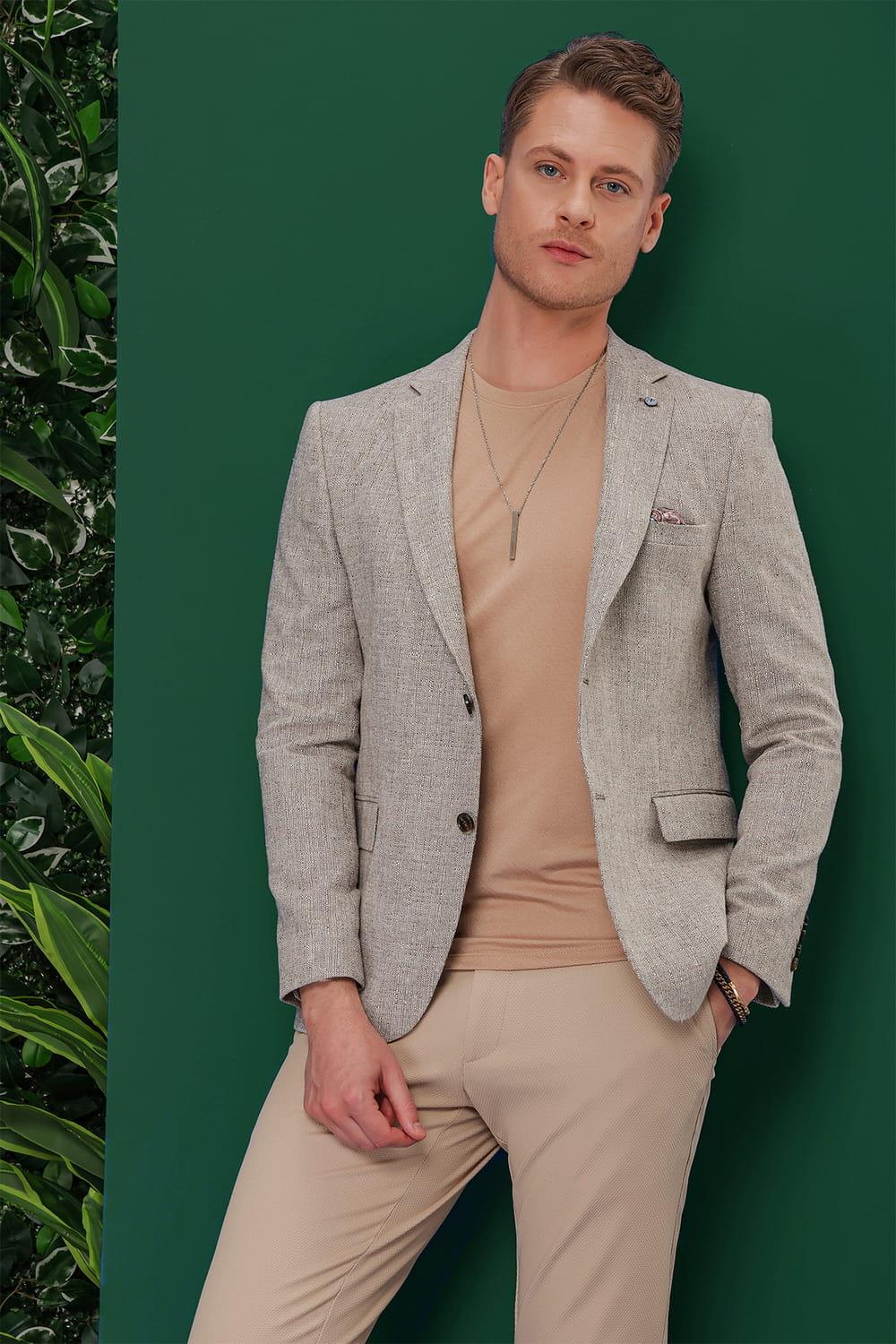 C 635 Slim Fit Vizon Spor Ceket