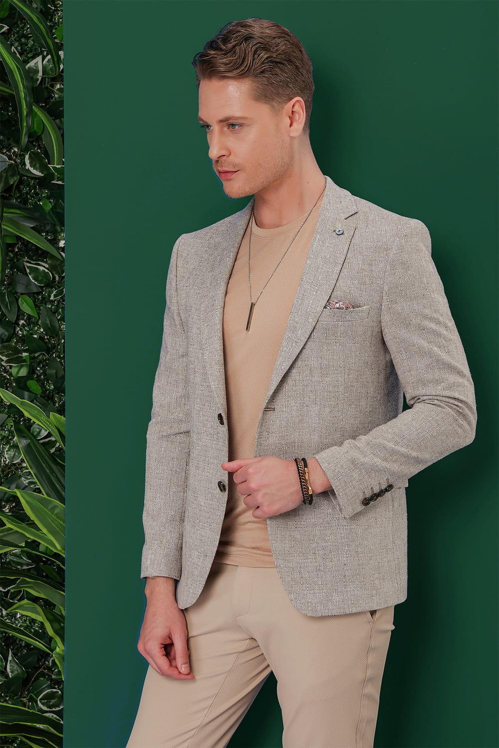 C 635 Slim Fit Vizon Spor Ceket