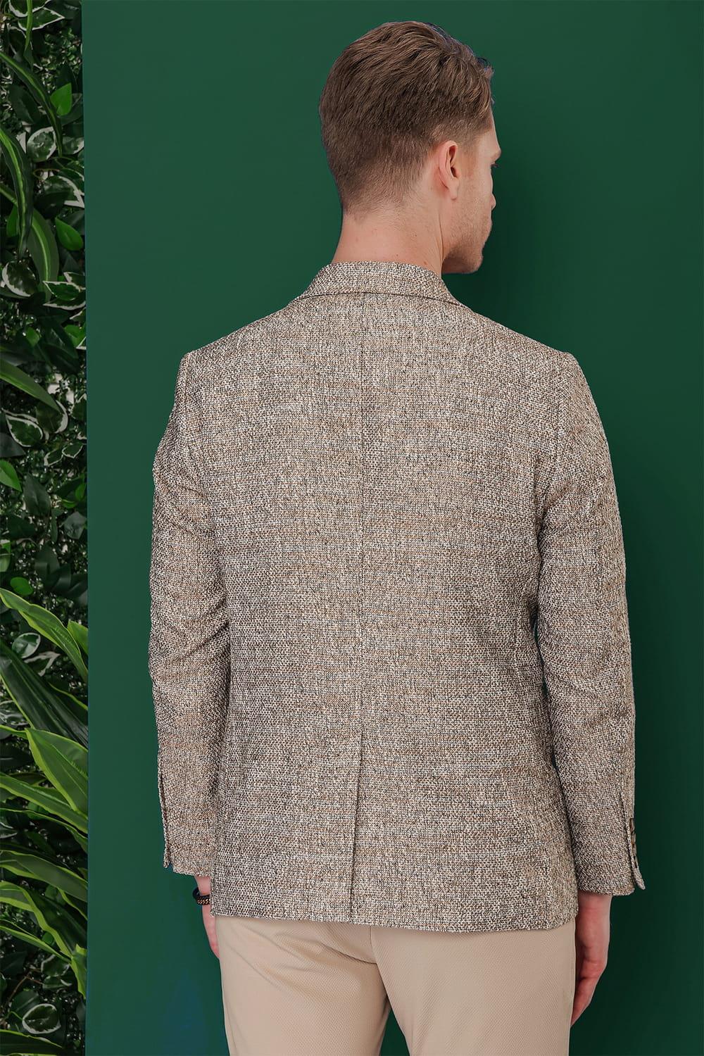 C 637 Slim Fit Kahve Spor Ceket