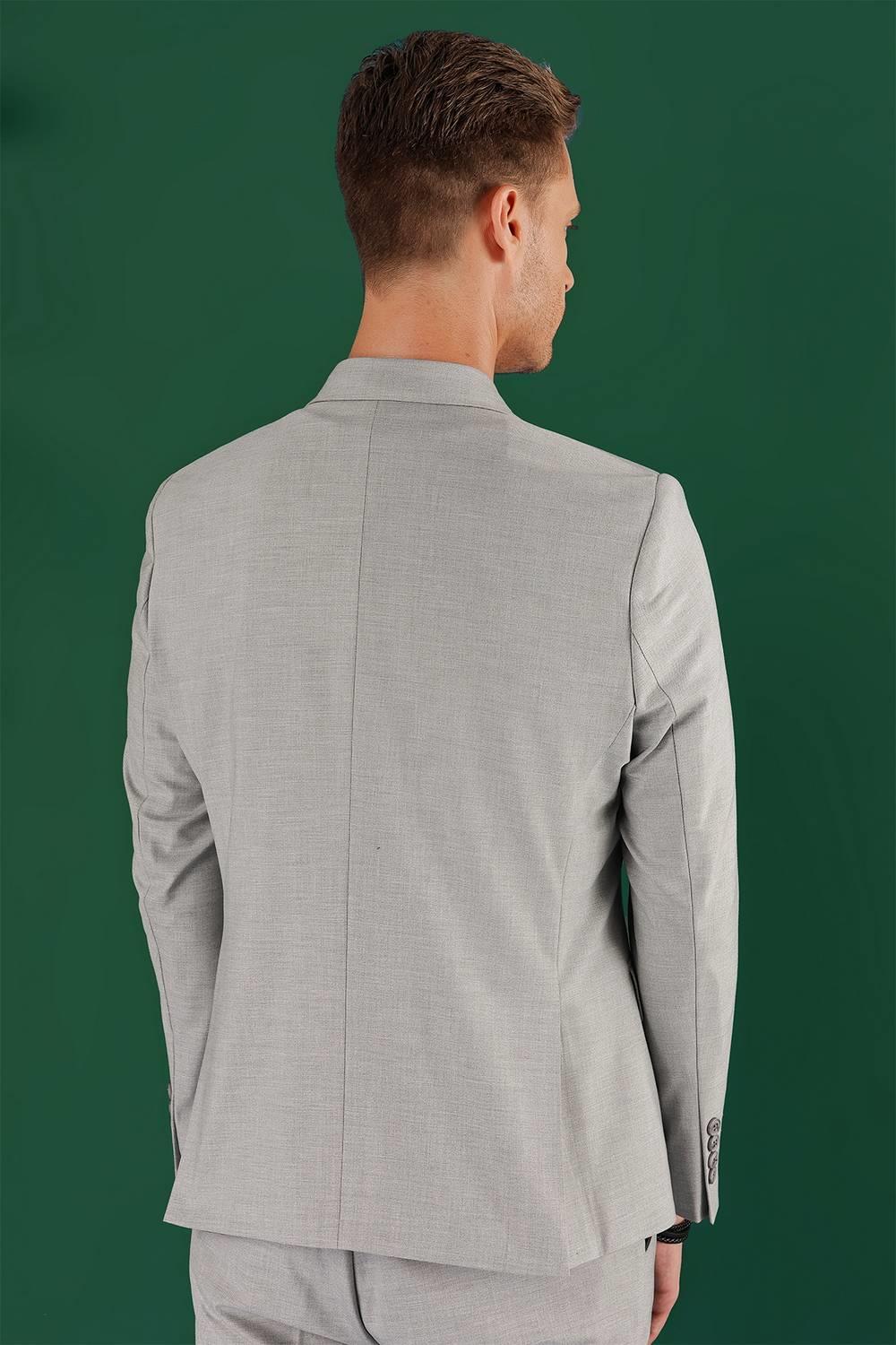 C 642 Slim Fit Gri Spor Ceket