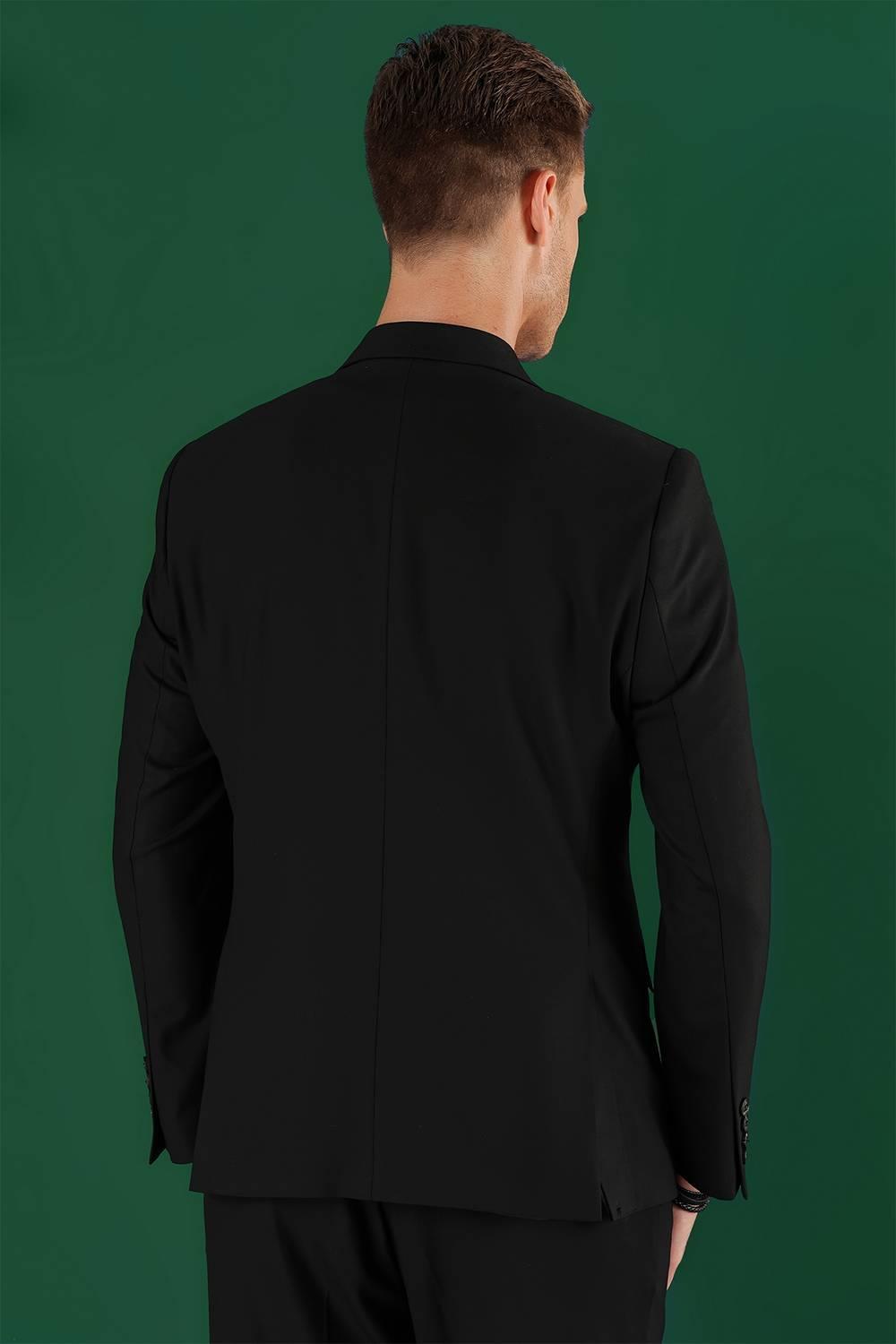 C 642 Slim Fit Siyah Spor Ceket