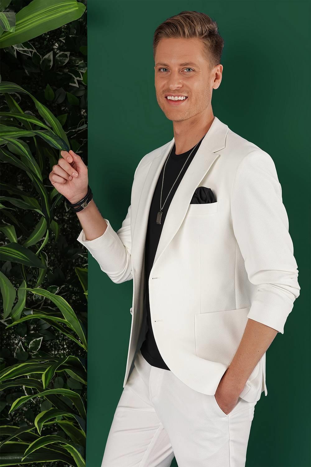 C 643 Slim Fit Ekru Spor Ceket