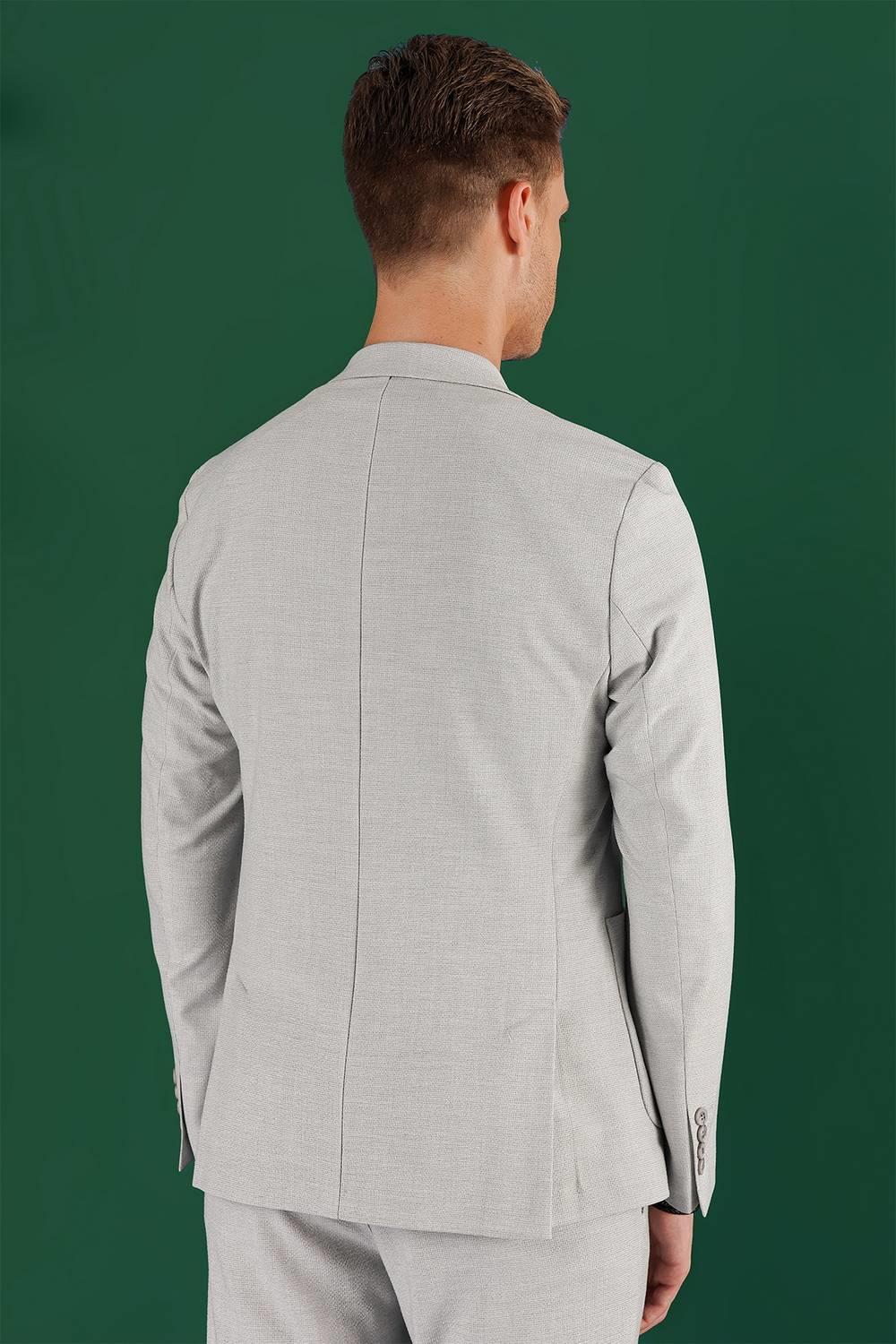 C 643 Slim Fit Gri Spor Ceket