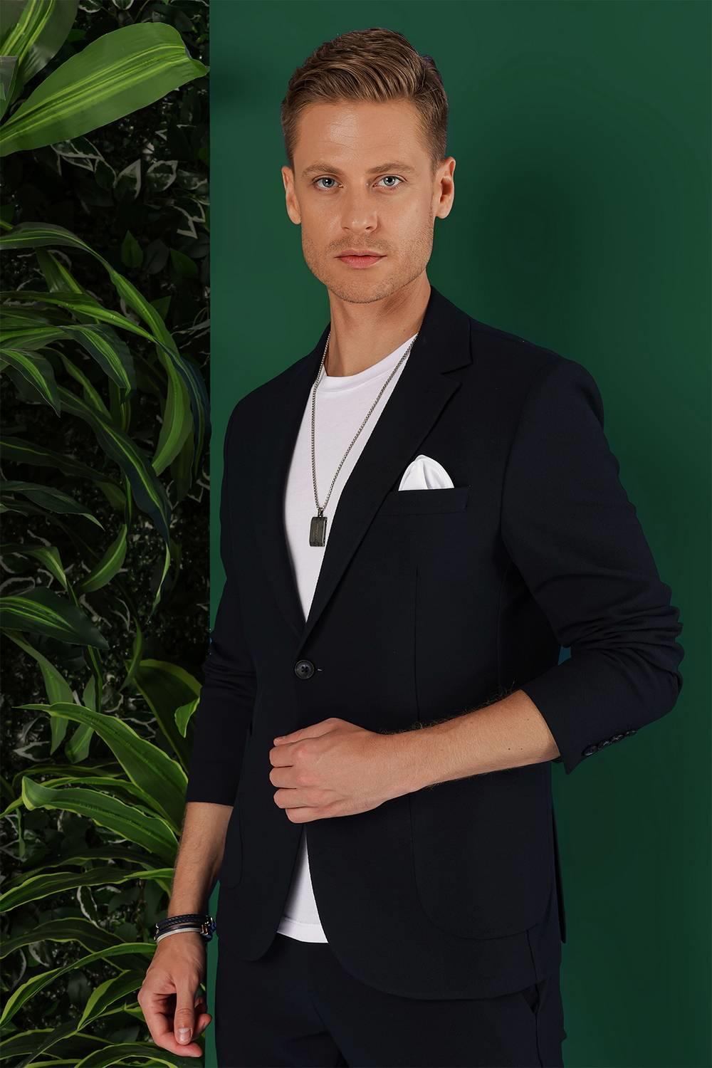 C 643 Slim Fit Lacivert Spor Ceket