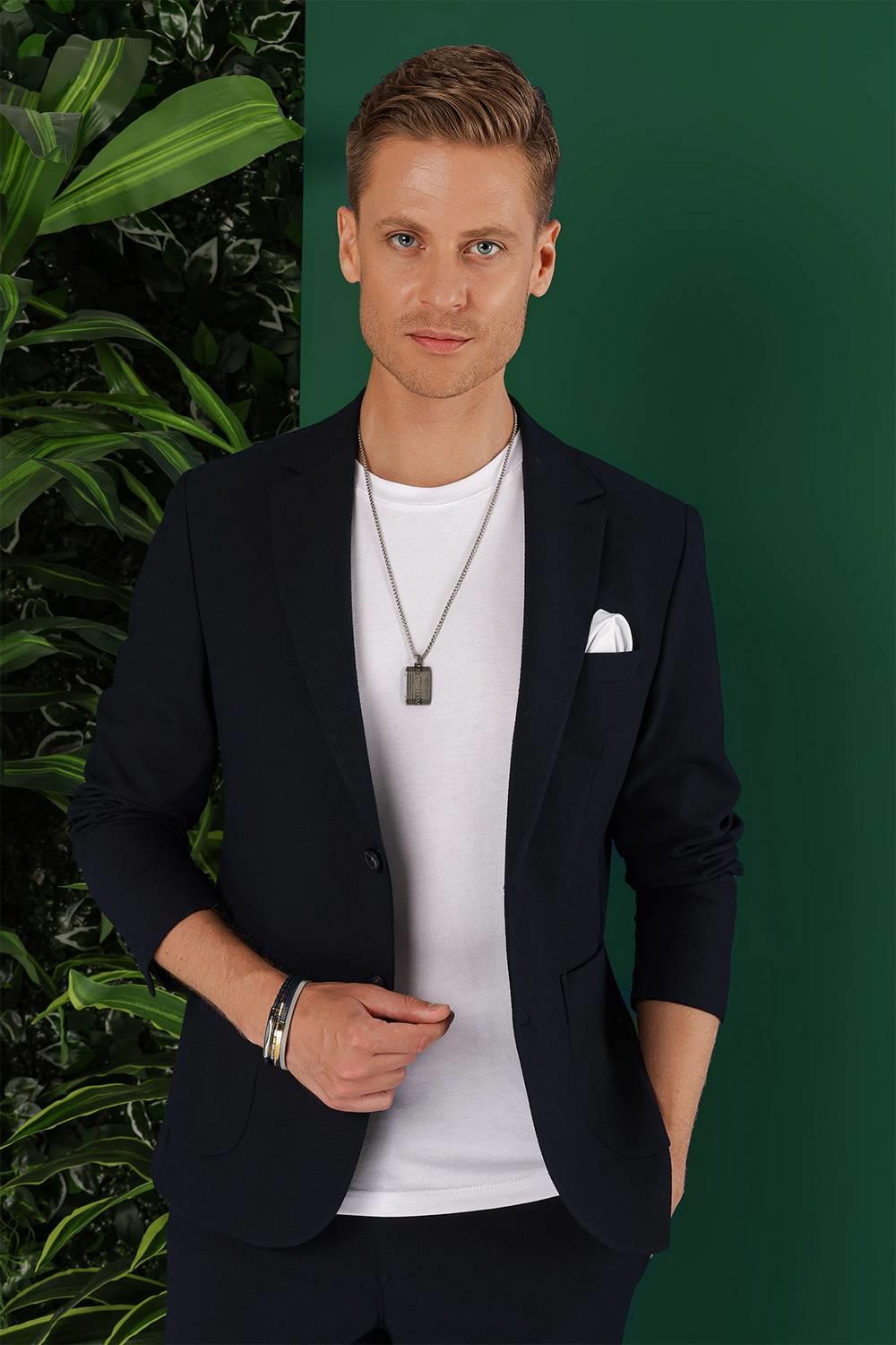 C 643 Slim Fit Lacivert Spor Ceket
