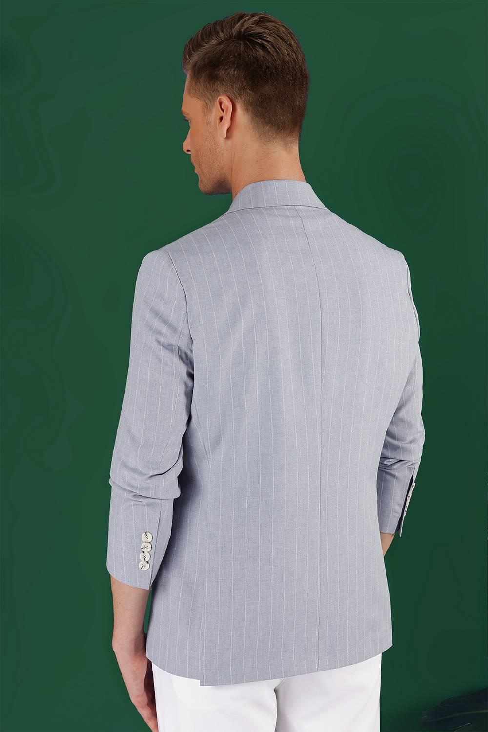 C 644 Slim Fit Mavi Spor Ceket