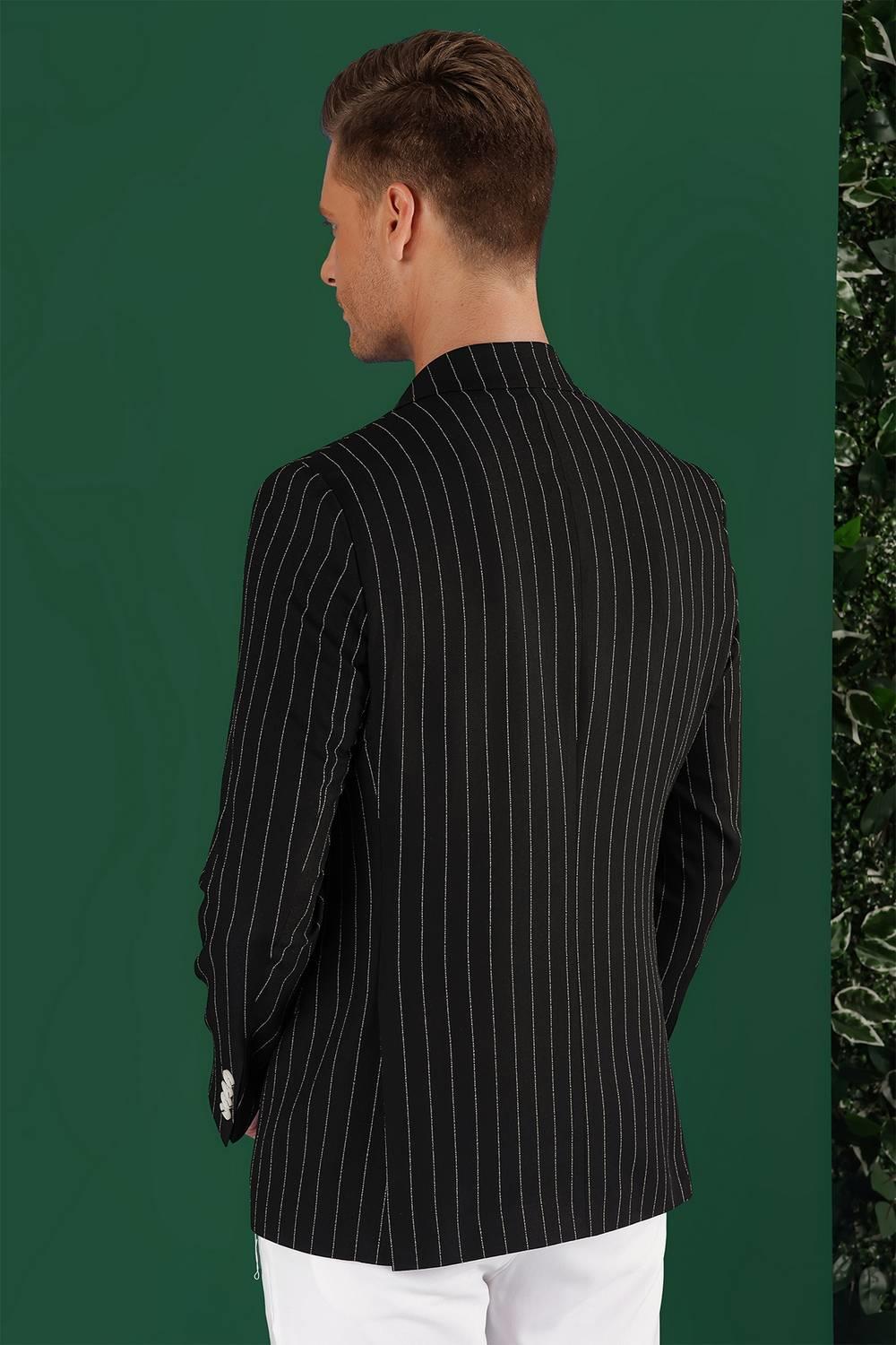 C 644 Slim Fit Siyah Spor Ceket