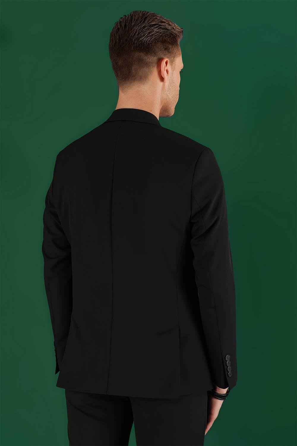C 645 Slim Fit Siyah Spor Ceket