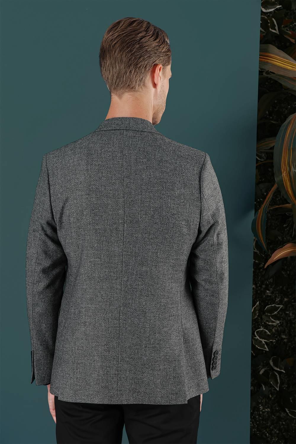 C 656 Slim Fit Füme Spor Ceket