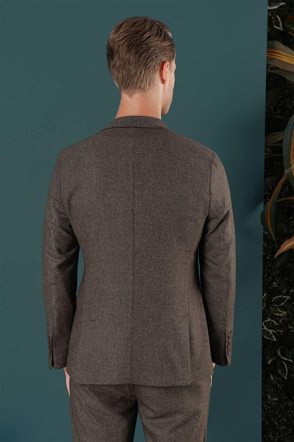C 658 Slim Fit Kahve Spor Ceket