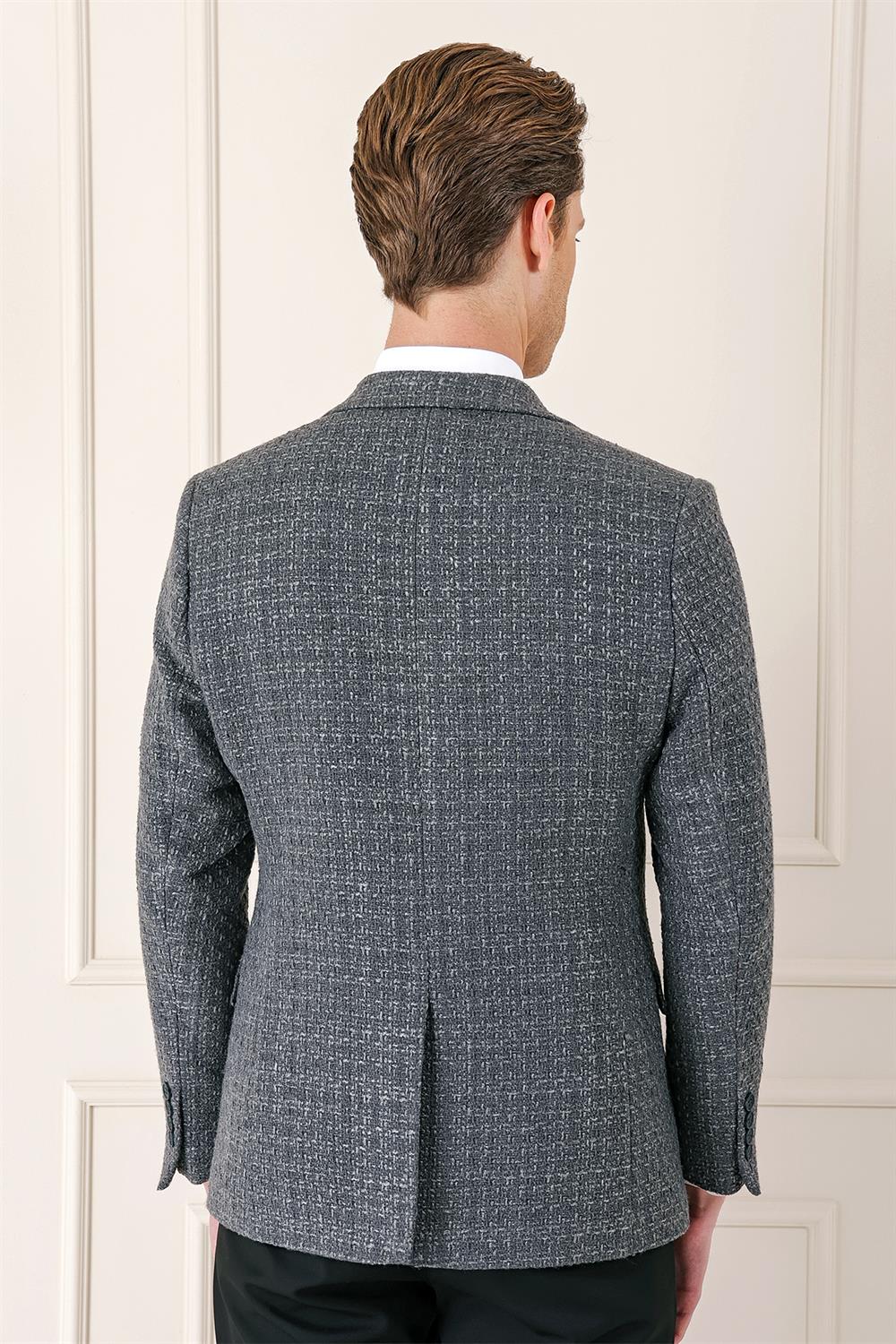 C 660 Slim Fit Füme Spor Ceket